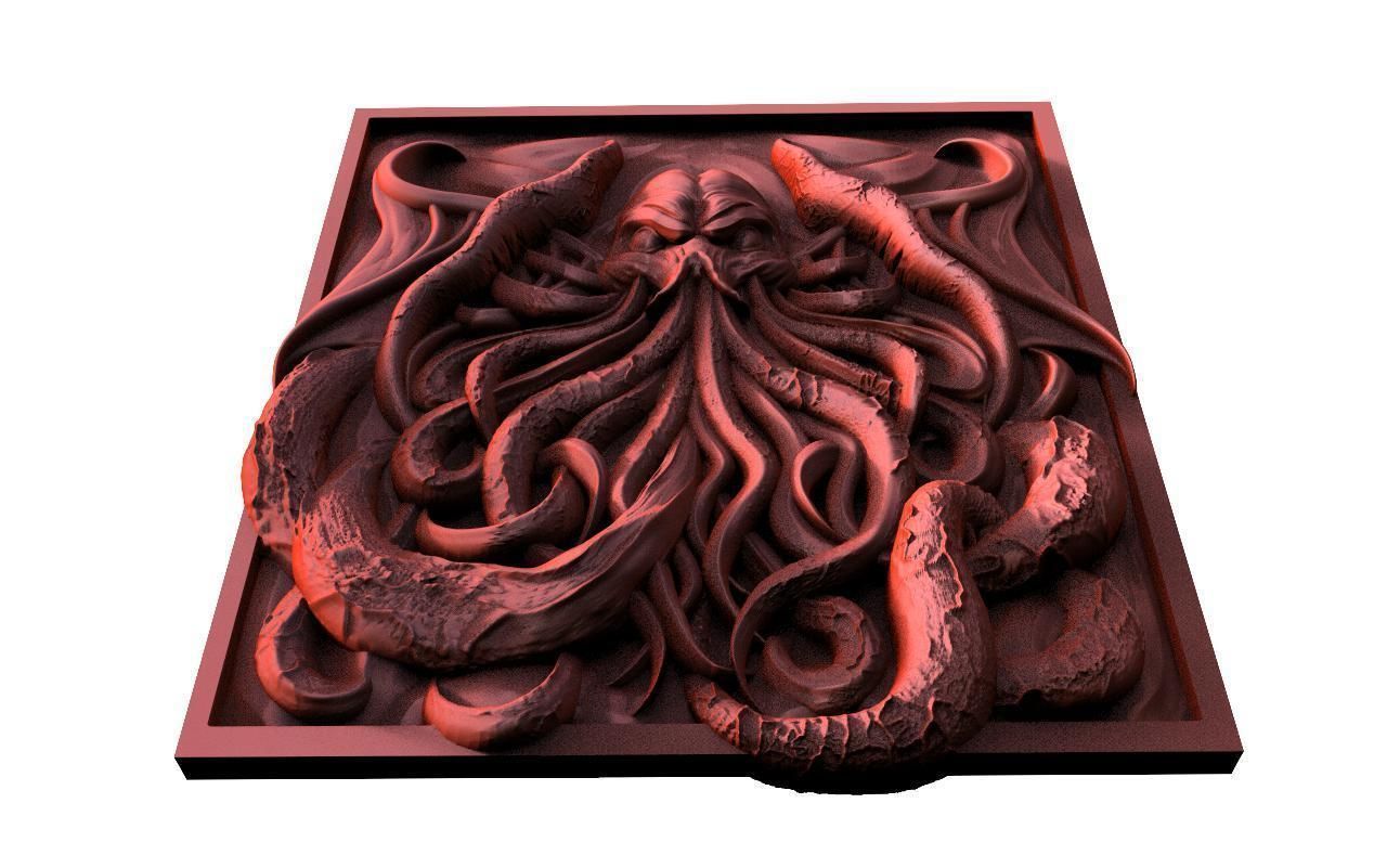 Cthulhu CNC  3D print model_3