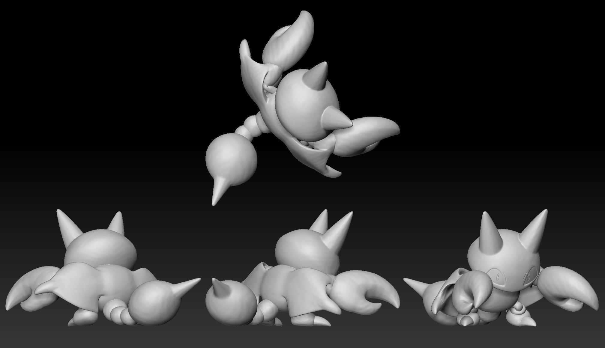 Pokemon Gligar Gliscor 3D print model_1