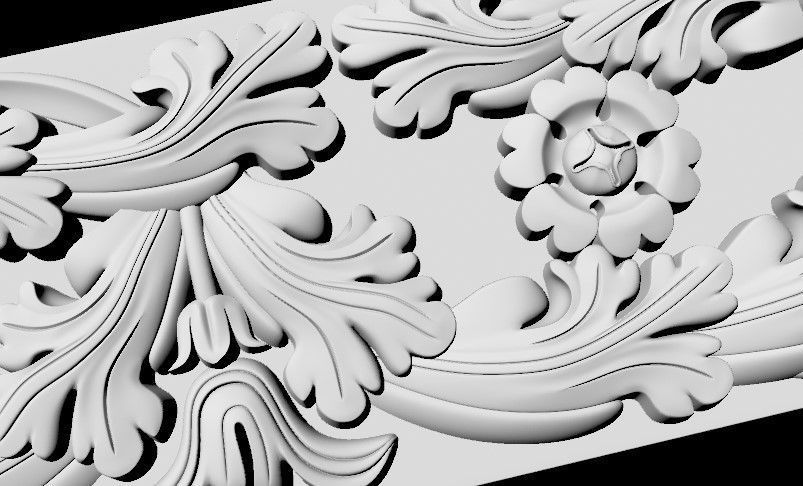 Decor for furniture 3D model_4