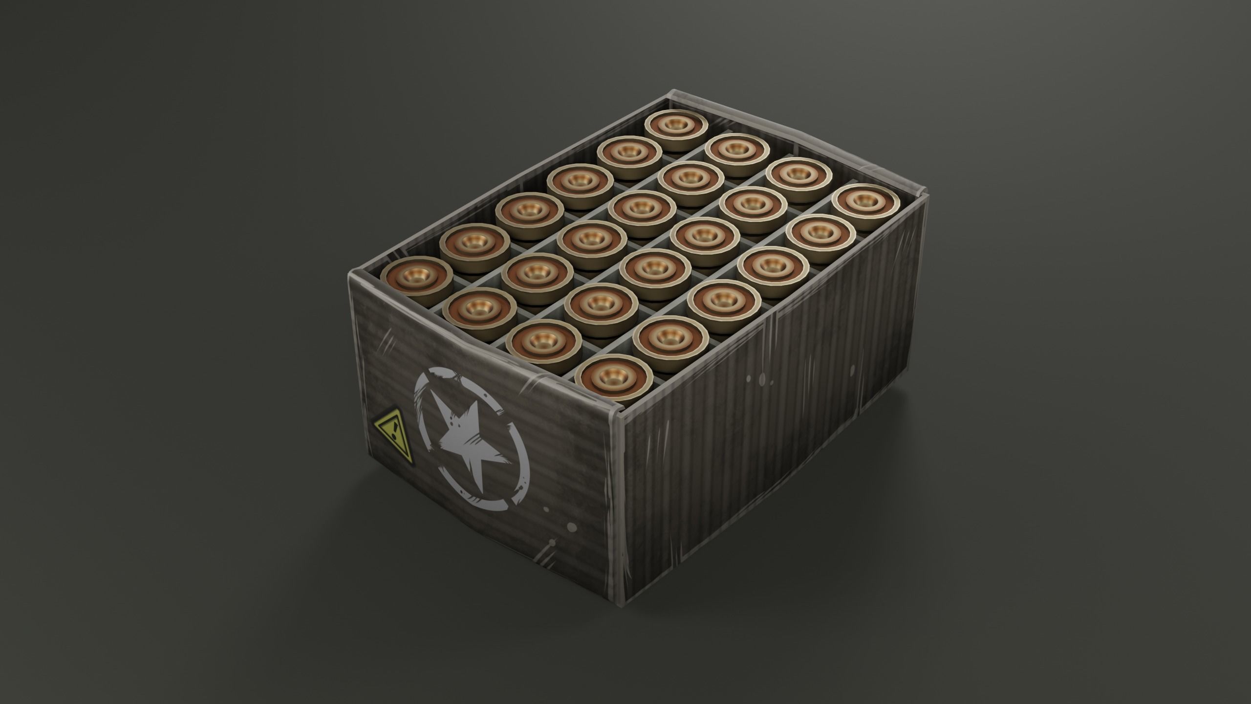 Pistol Ammo Low-poly 3D model_6