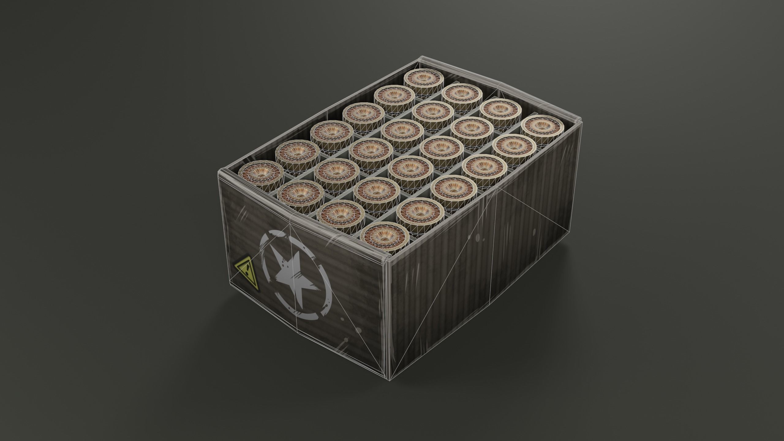 Pistol Ammo Low-poly 3D model_7