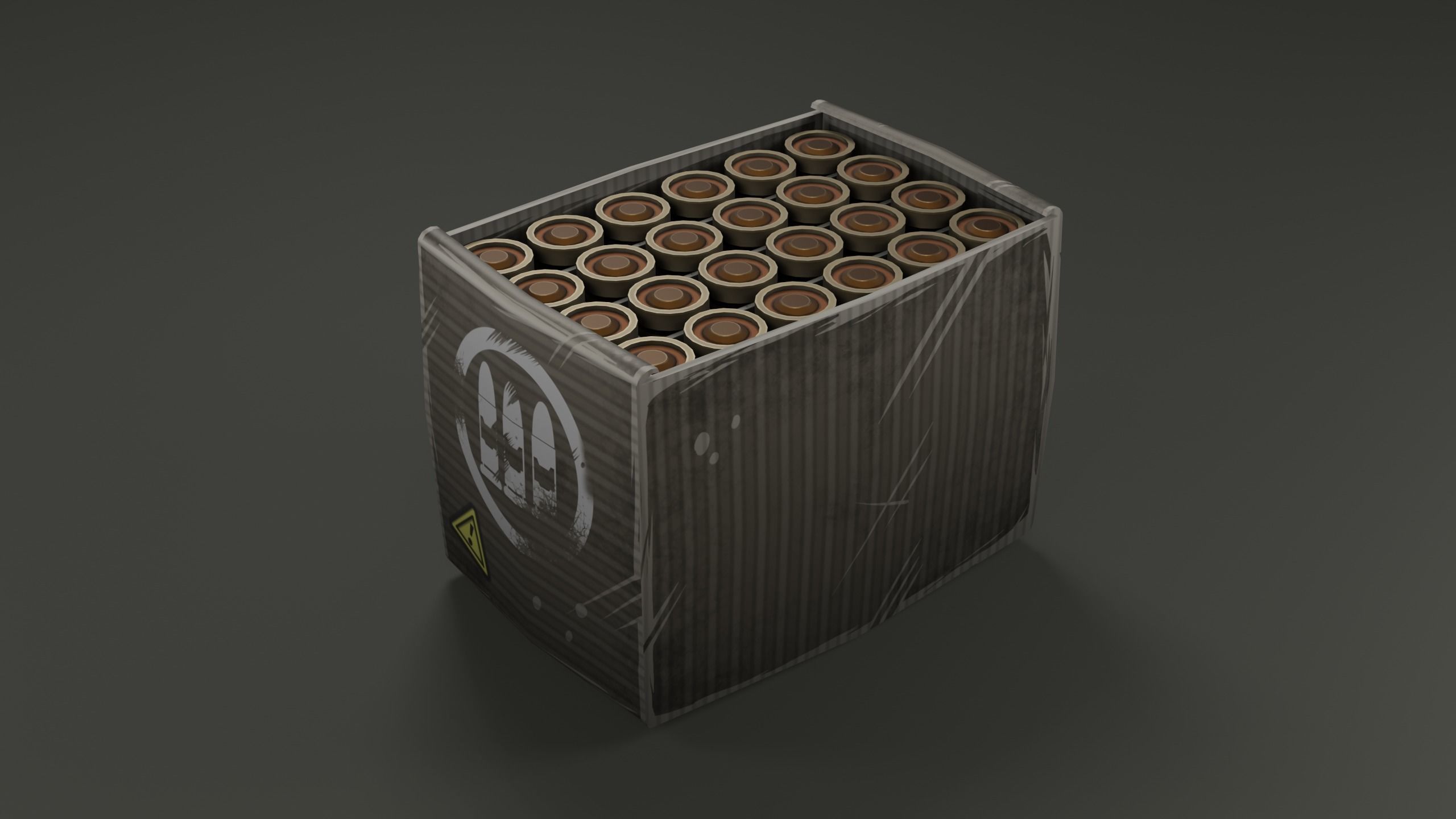 Rifle Ammo Low-poly 3D model_7