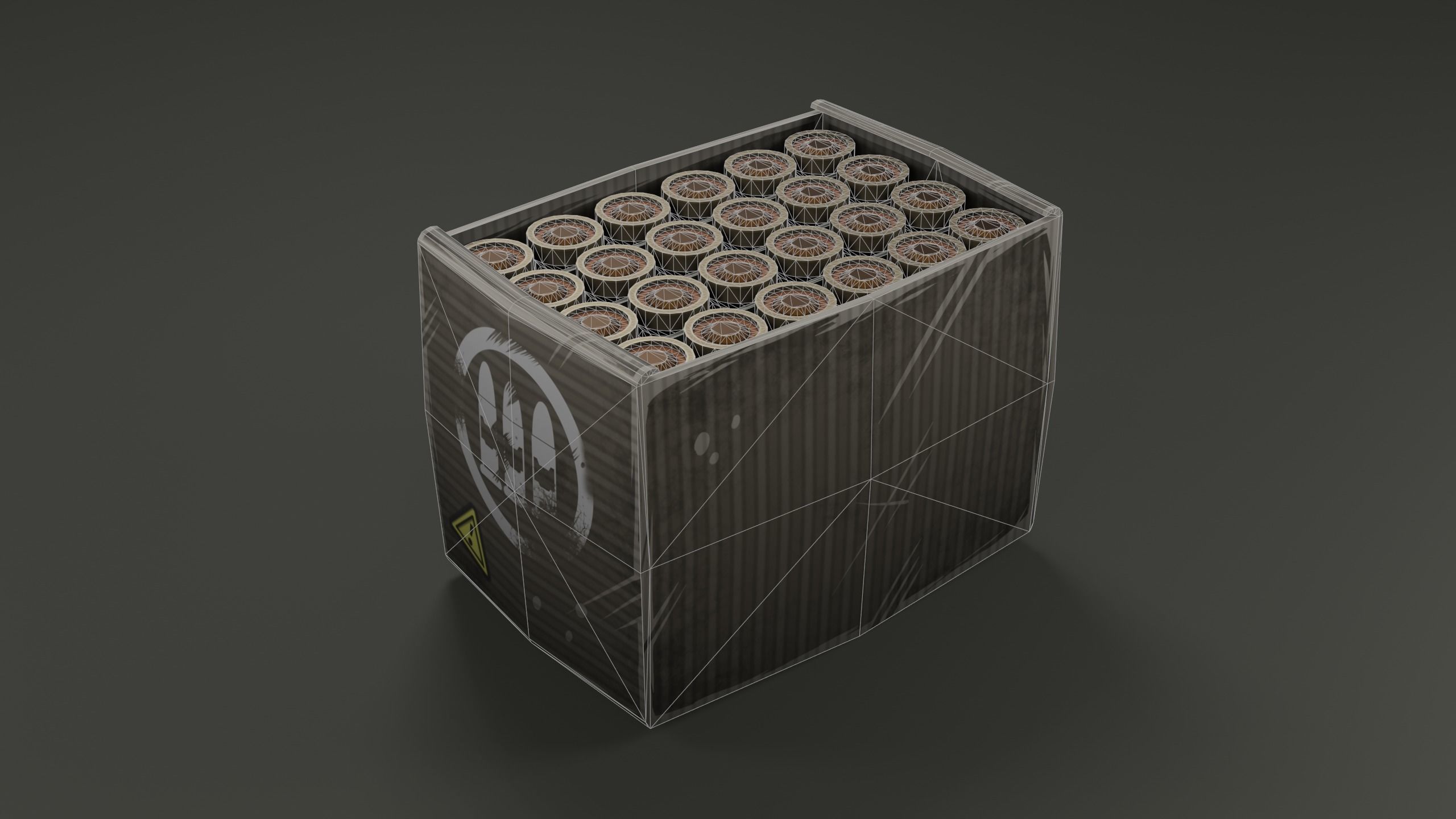 Rifle Ammo Low-poly 3D model_8