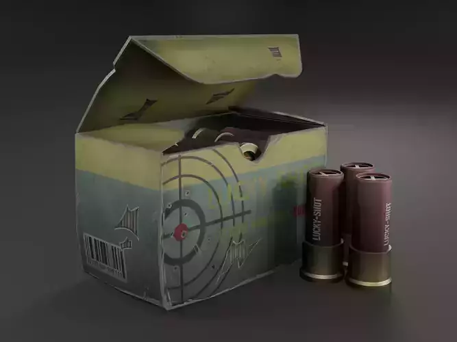Shotgun  Ammo Low-poly 3D model