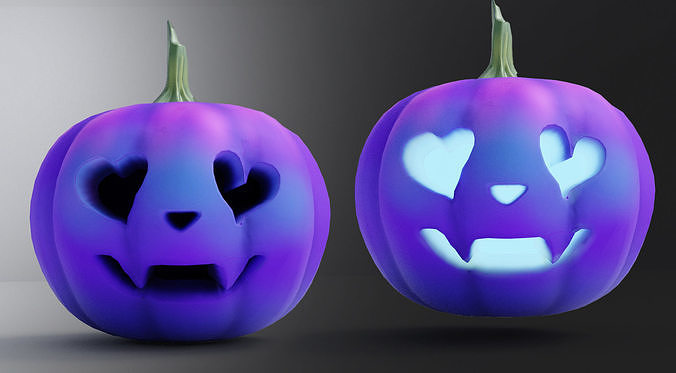 pumpkin Low-poly 3D model