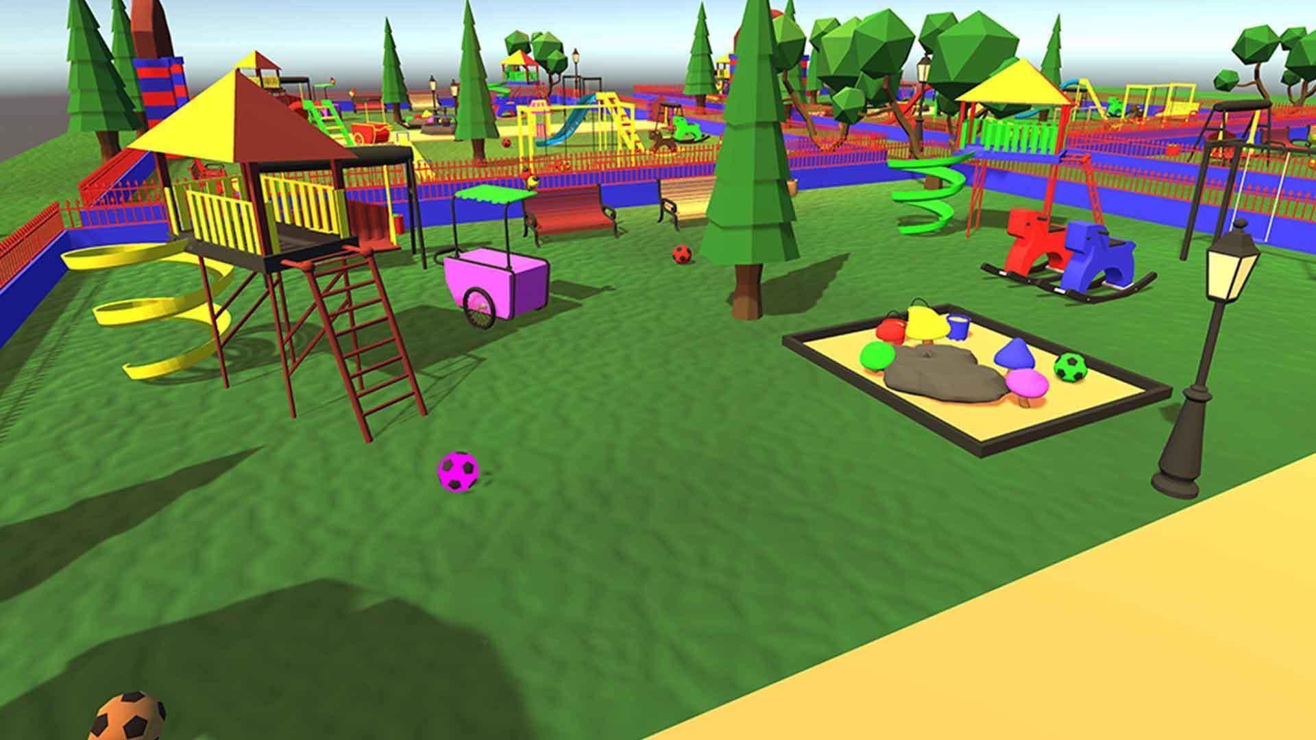 Cartoonish Amusement Park - Environment 3D model_10