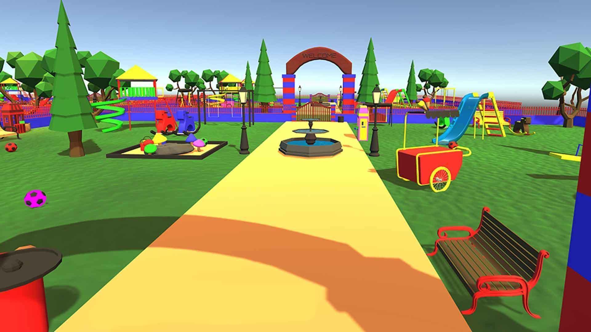 Cartoonish Amusement Park - Environment 3D model_11