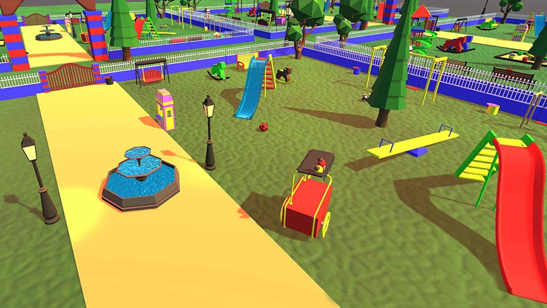 Cartoonish Amusement Park - Environment 3D model_5