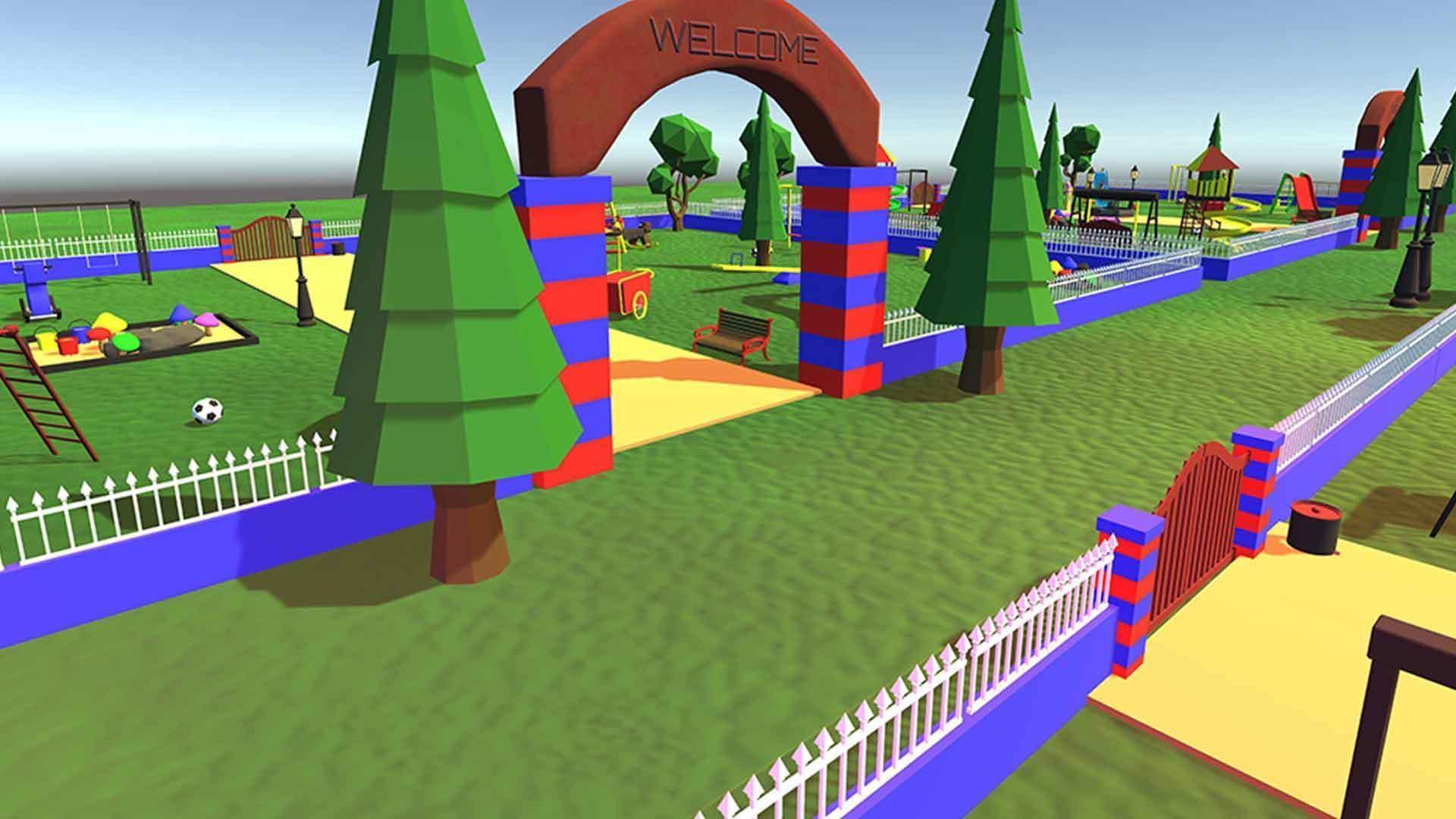 Cartoonish Amusement Park - Environment 3D model_9
