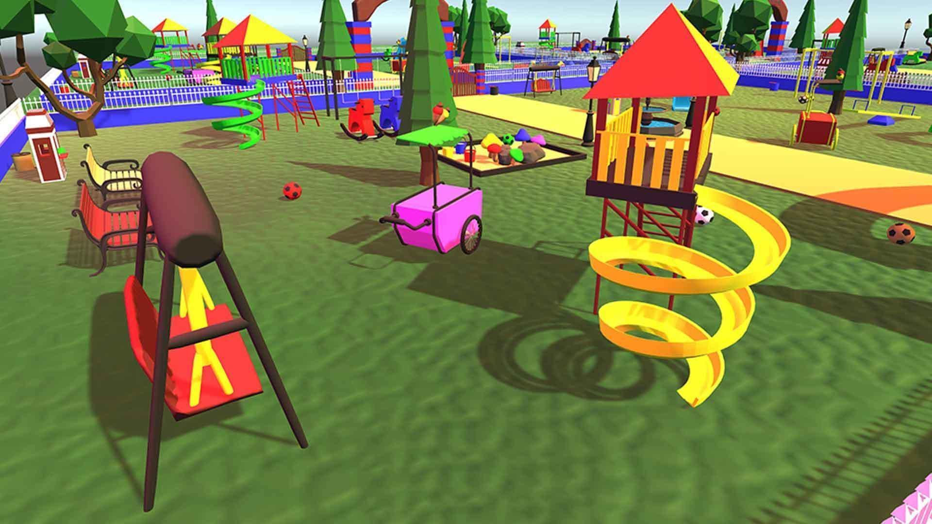 Cartoonish Amusement Park - Environment 3D model_3