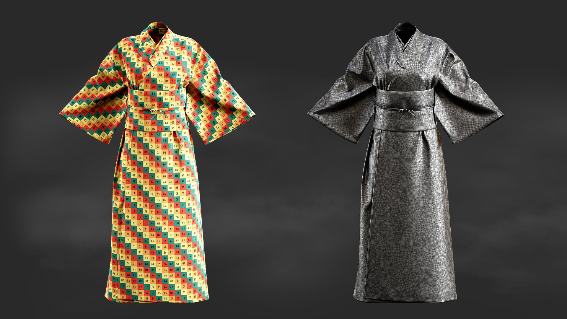 Kimono 3D model_3