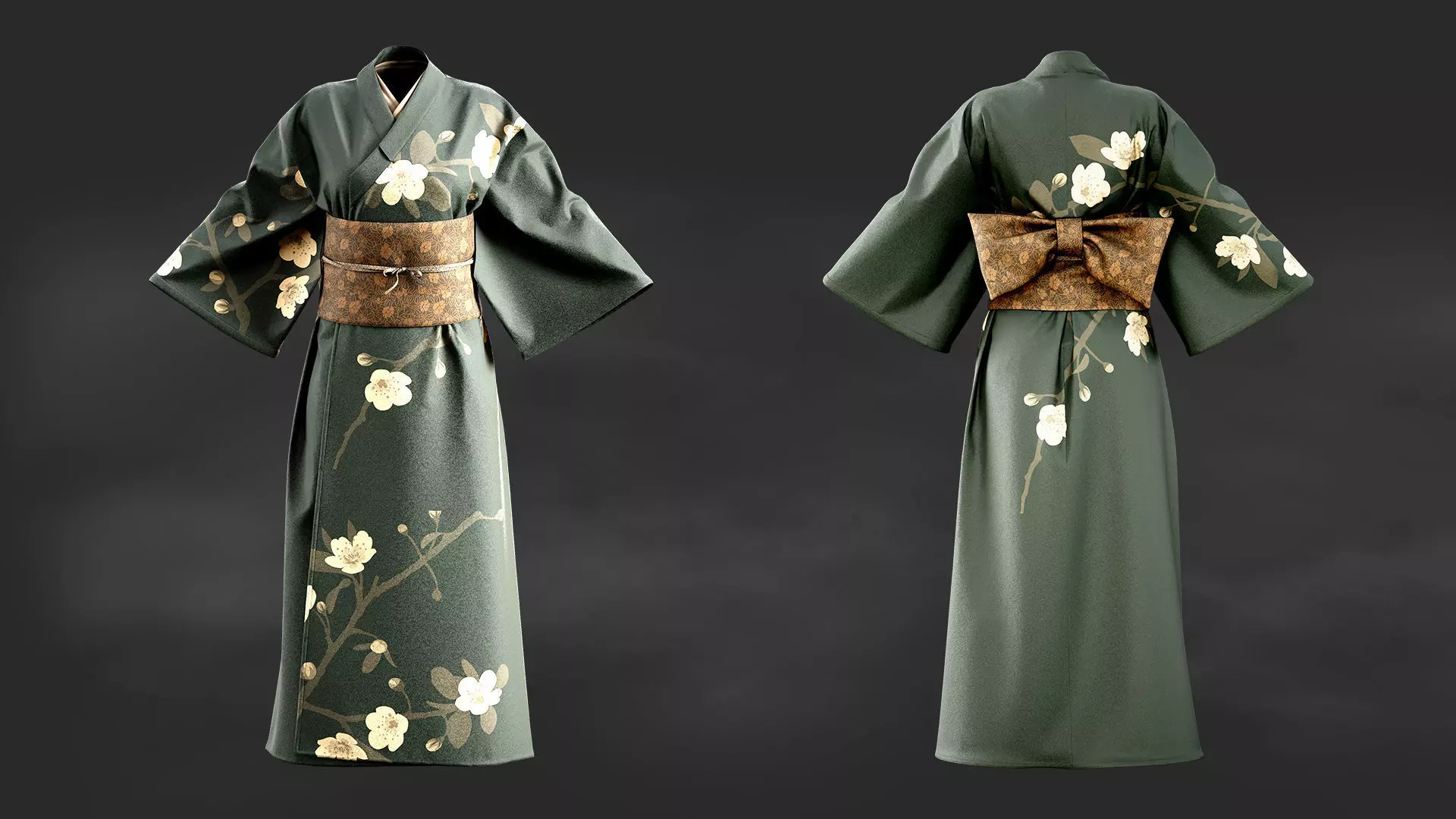 Kimono 3D model_0