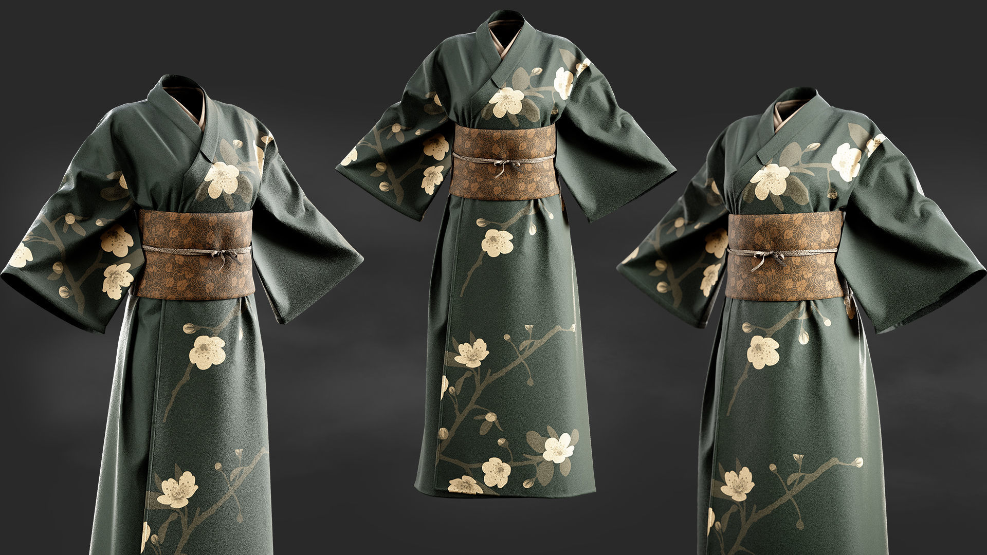 Kimono 3D model_2