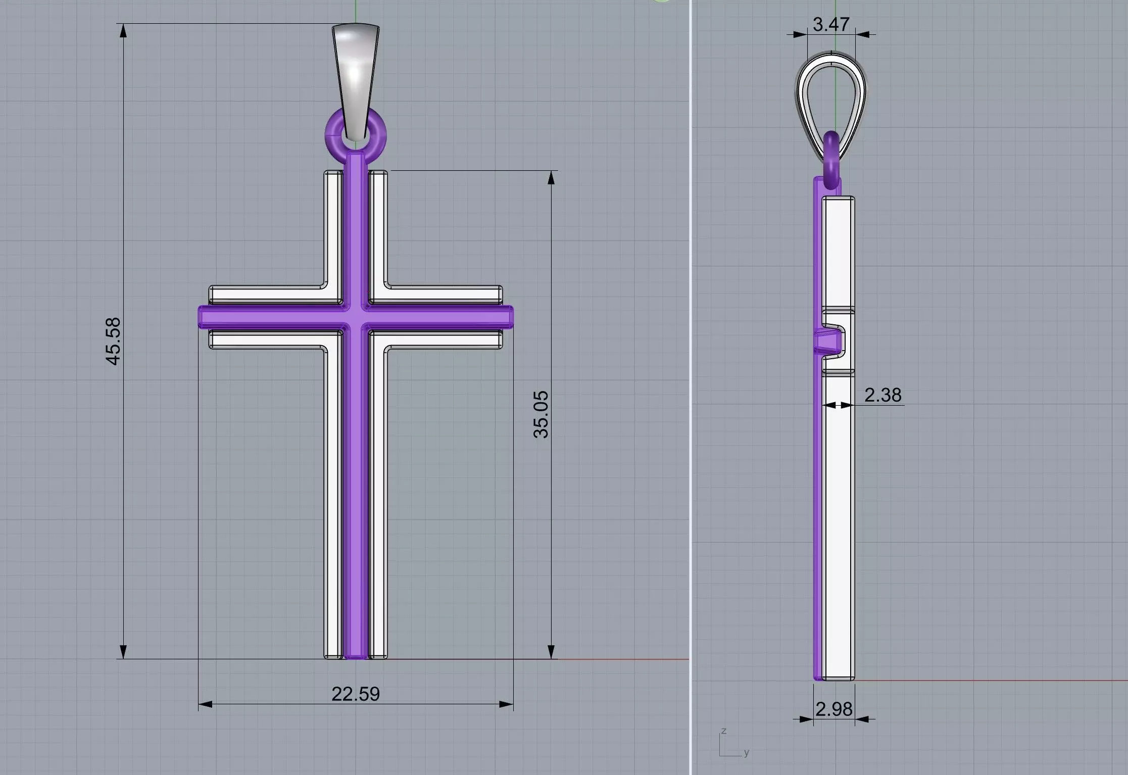 Cross KR 153 3D print model_3