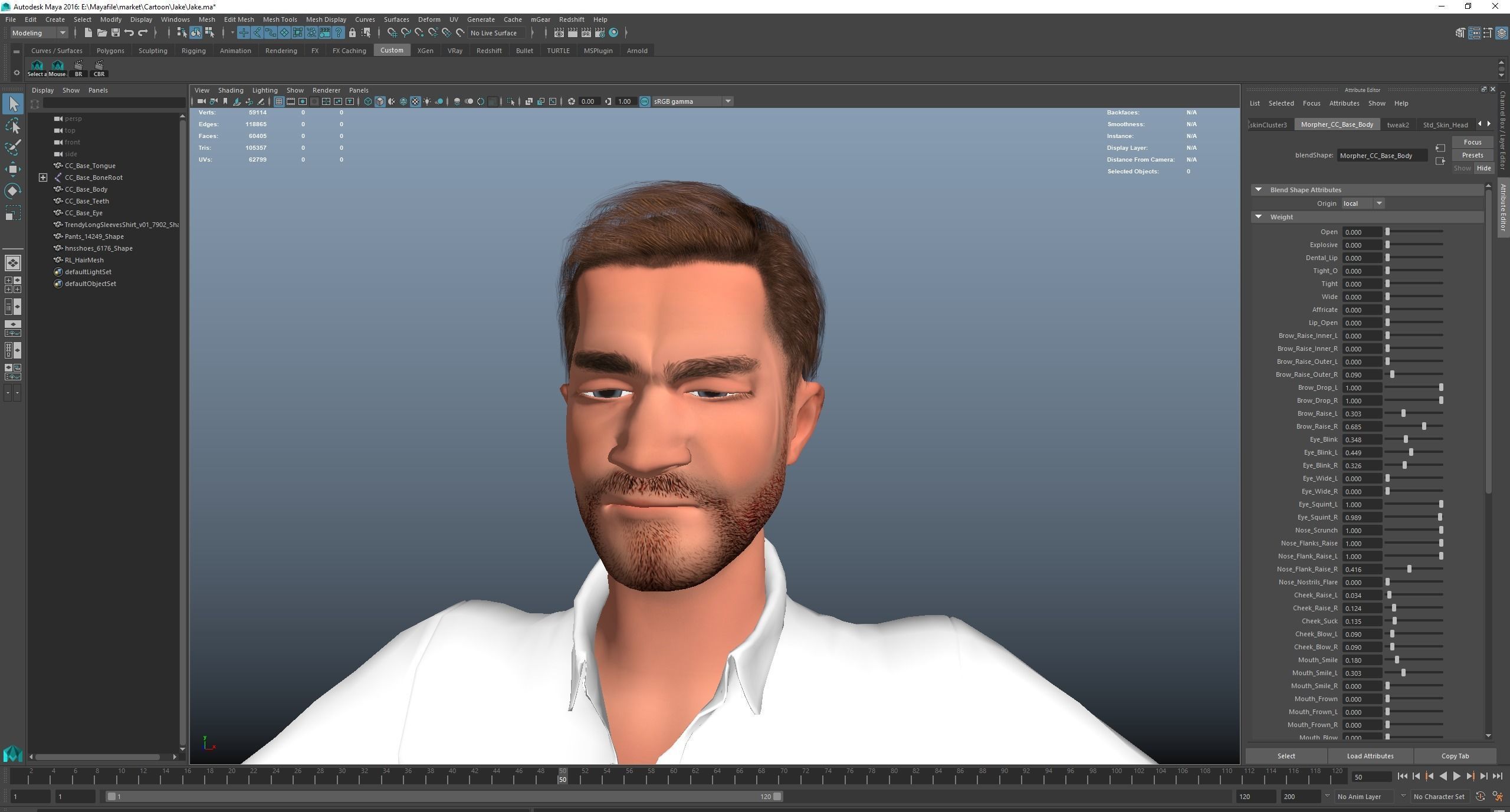 Free business Game Stylized Cartoon Man Free low-poly 3D model_18