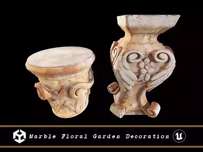 Marble Floral Garden Decoration