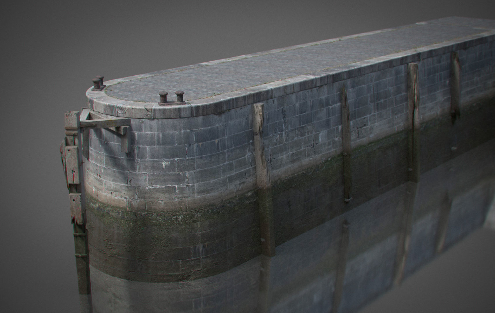 Modular Quay Set 3D model_8