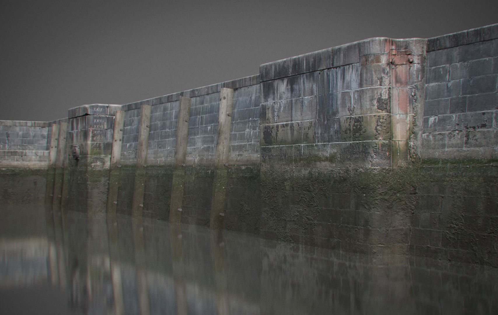 Modular Quay Set 3D model_1