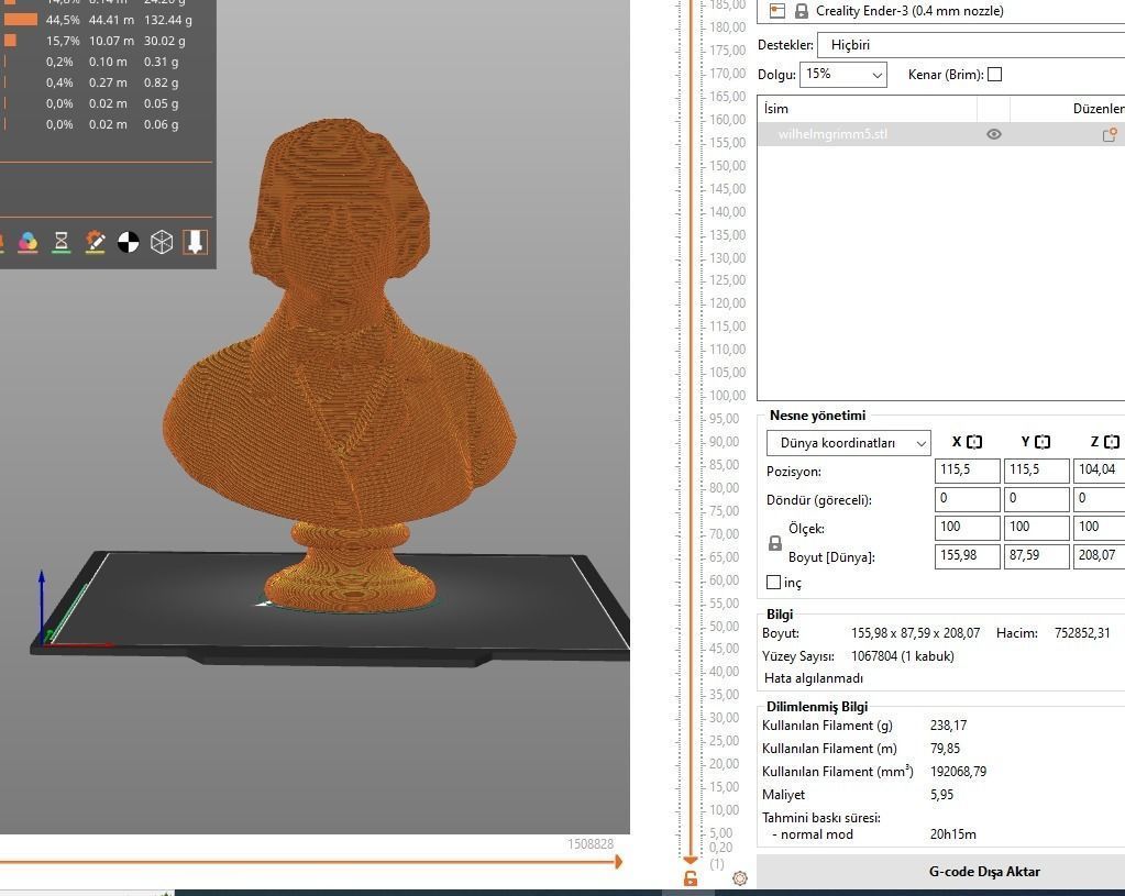 Wilhelm Grimm 3D model 3D printable | CGTrader