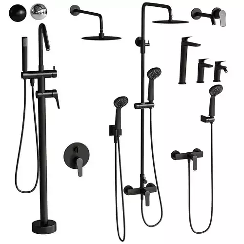 Bathroom Faucet Set 3D model