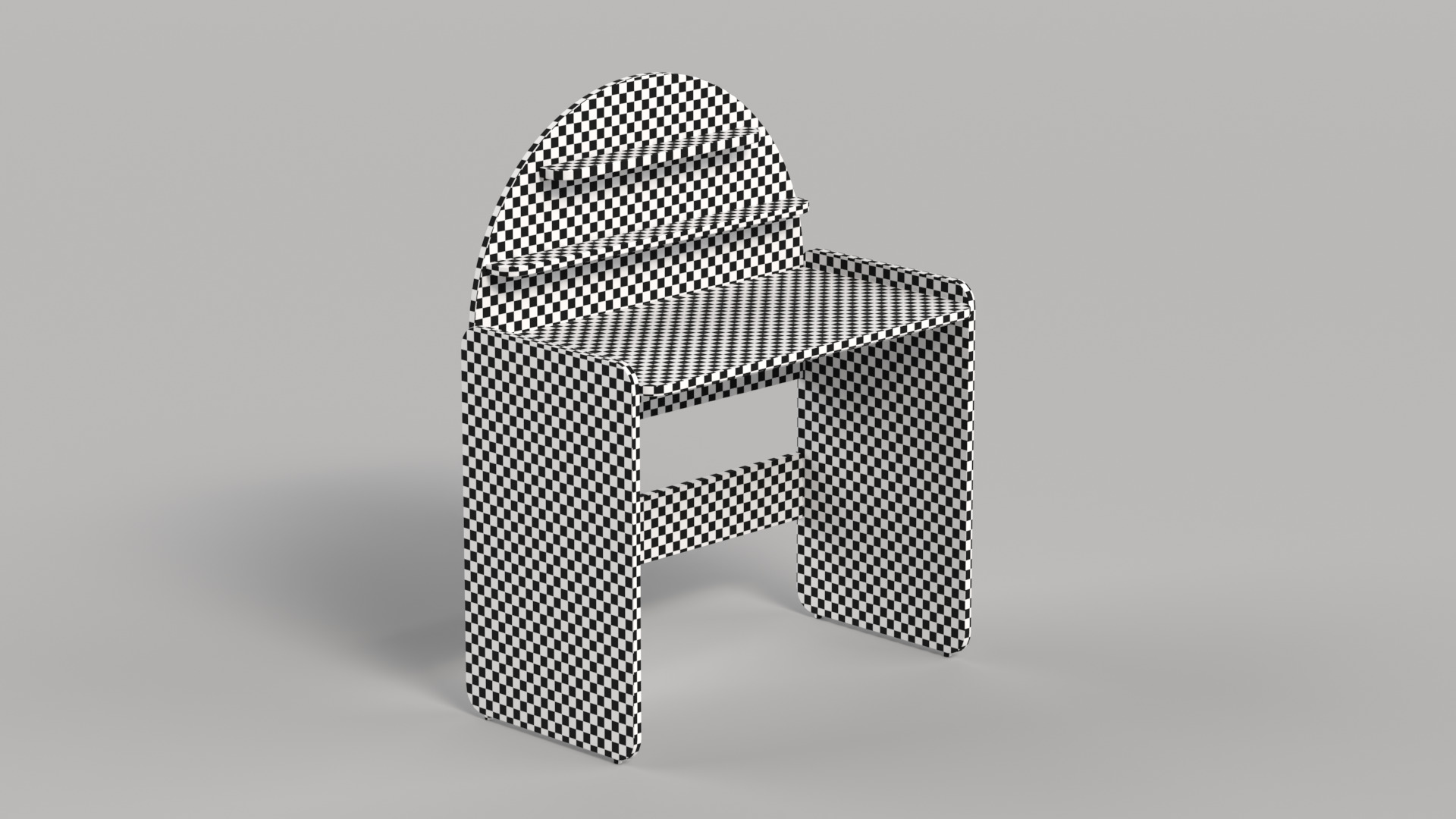 Table 11 Sunshine Study Desk Low-poly 3D model_6