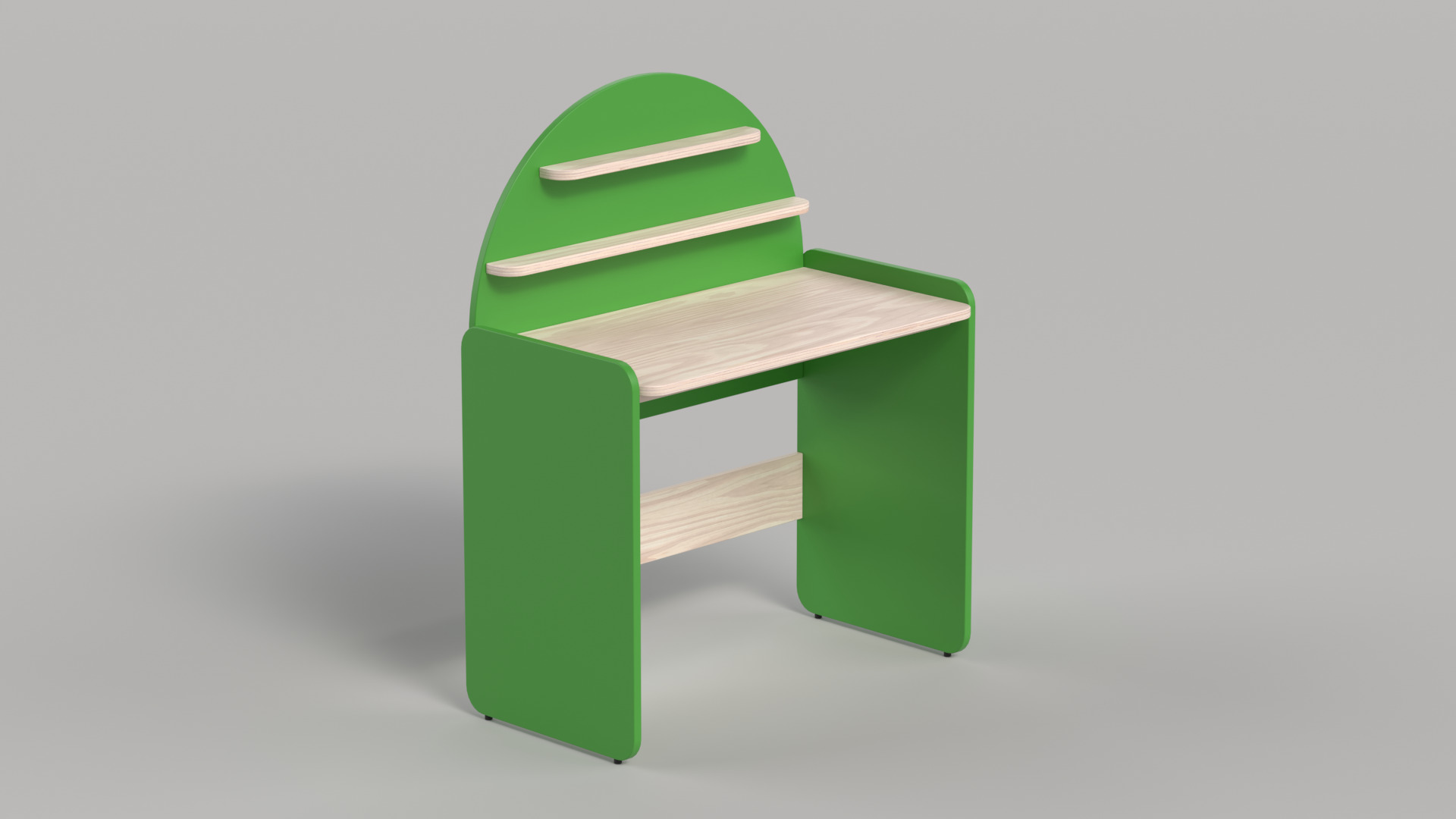 Table 11 Sunshine Study Desk Low-poly 3D model_2