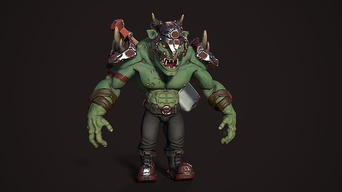 Big Guy  Low-poly 3D model