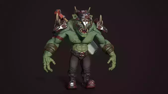 Big Guy  Low-poly 3D model