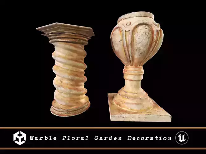Marble Floral Garden Decoration