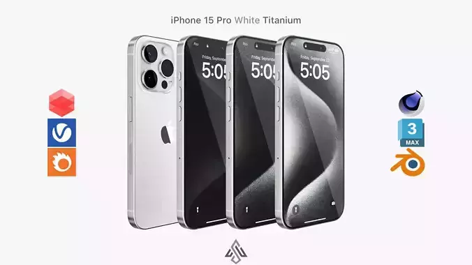 Apple iPhone 15 Pro White Titanium