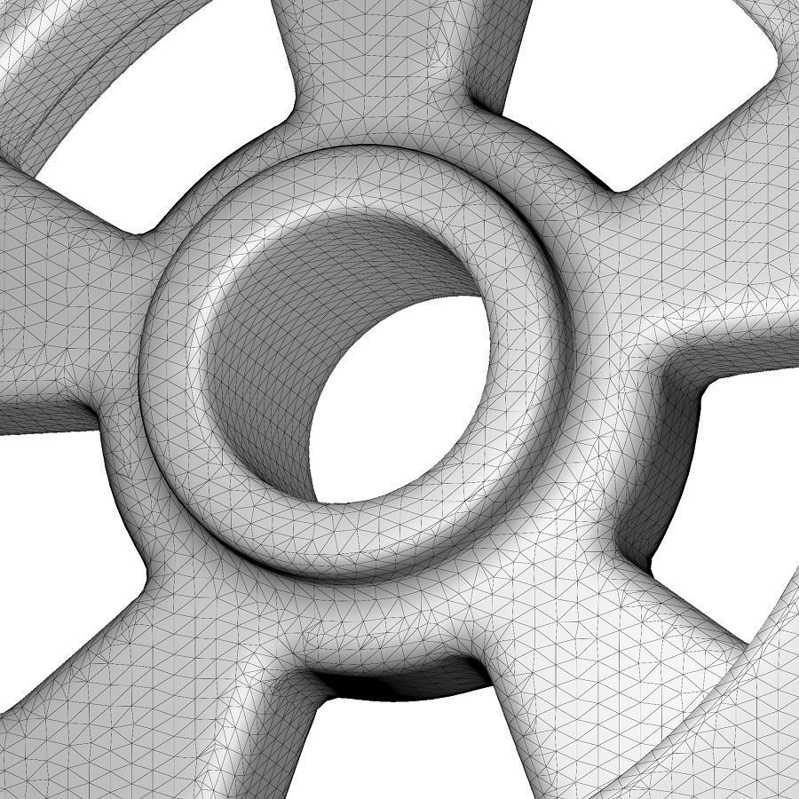 Rusty Metal Pulley 3D model_5