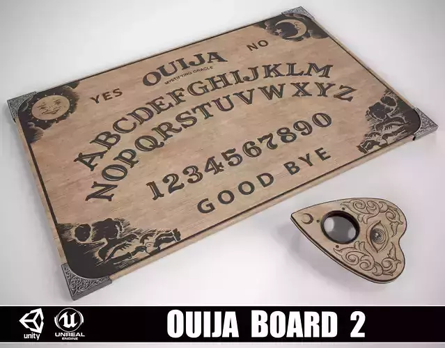 Spirit Board - Ouija 2 Low-poly 3D model