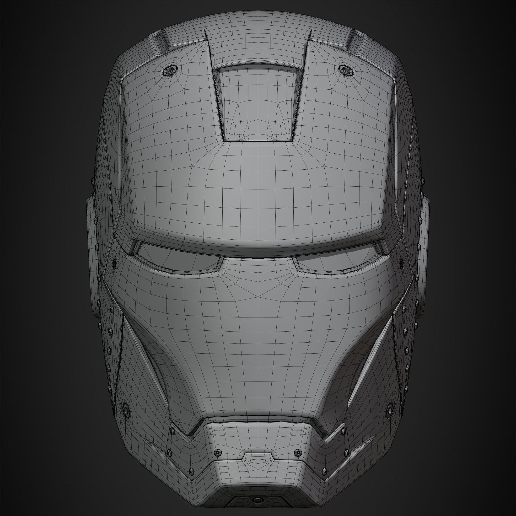 Iron Man Mark 2 Helmet for Cosplay 3D print model_14