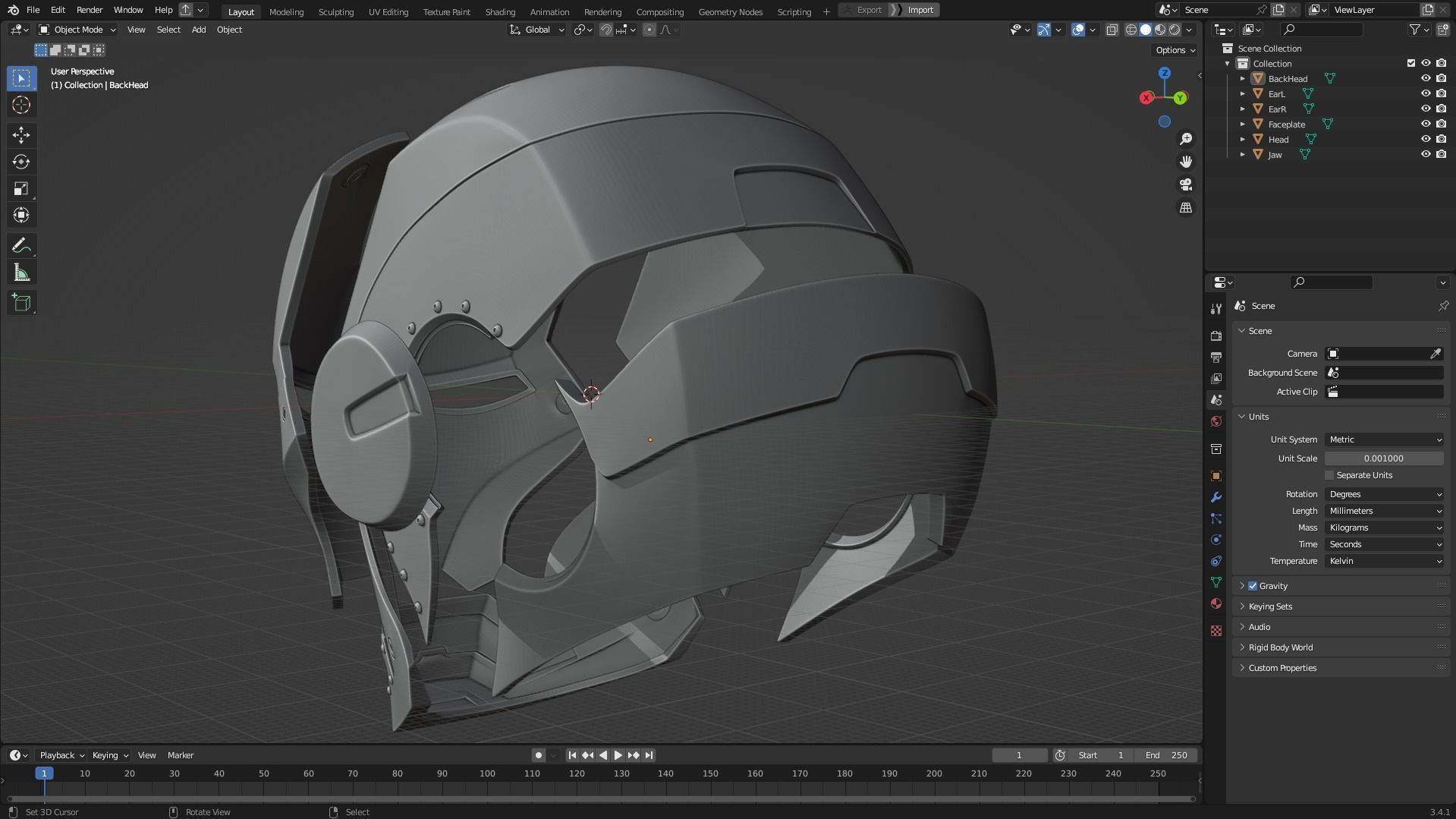Iron Man Mark 2 Helmet for Cosplay 3D print model_12
