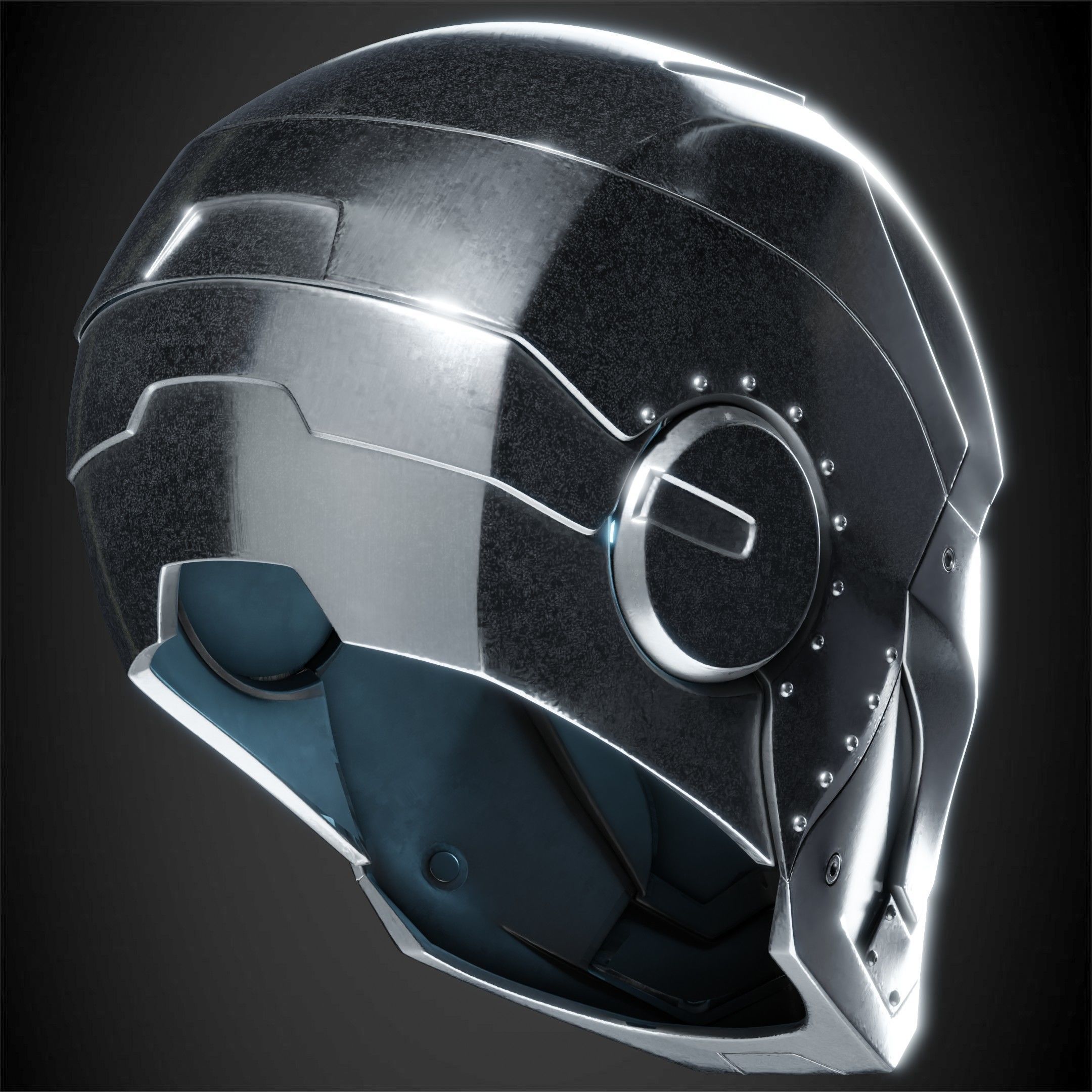 Iron Man Mark 2 Helmet for Cosplay 3D print model_7