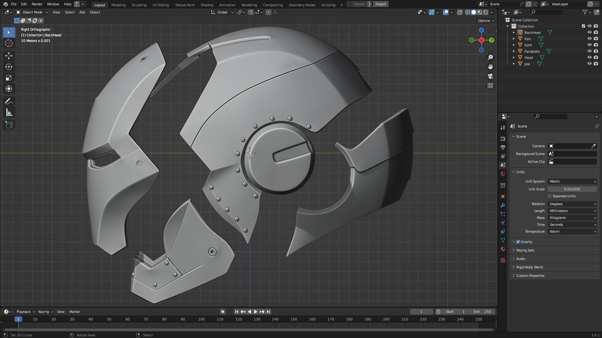 Iron Man Mark 2 Helmet for Cosplay 3D print model_10