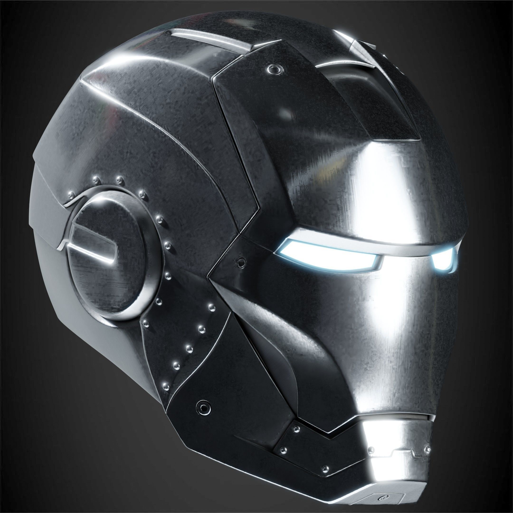 Iron Man Mark 2 Helmet for Cosplay 3D print model_9