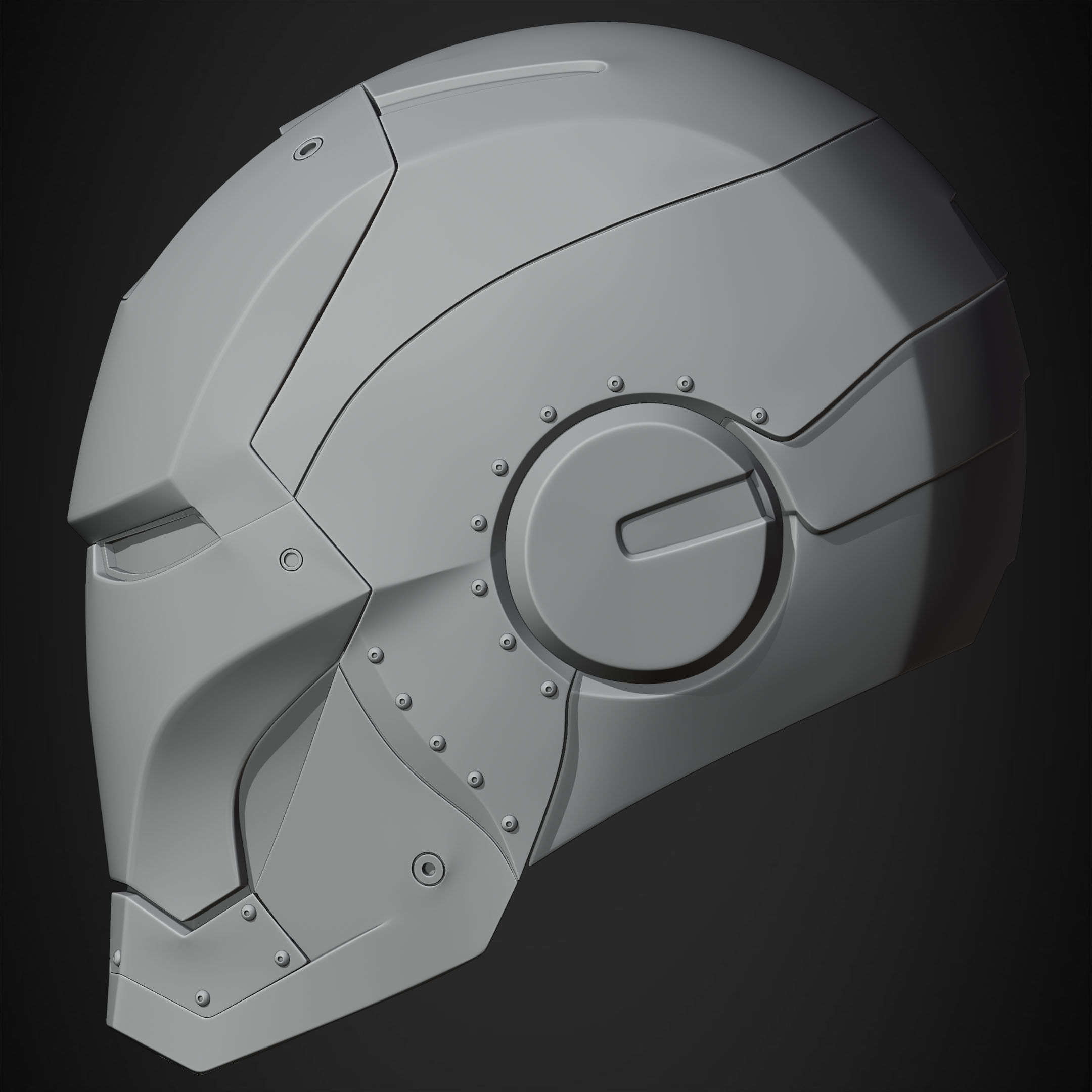 Iron Man Mark 2 Helmet for Cosplay 3D print model_17