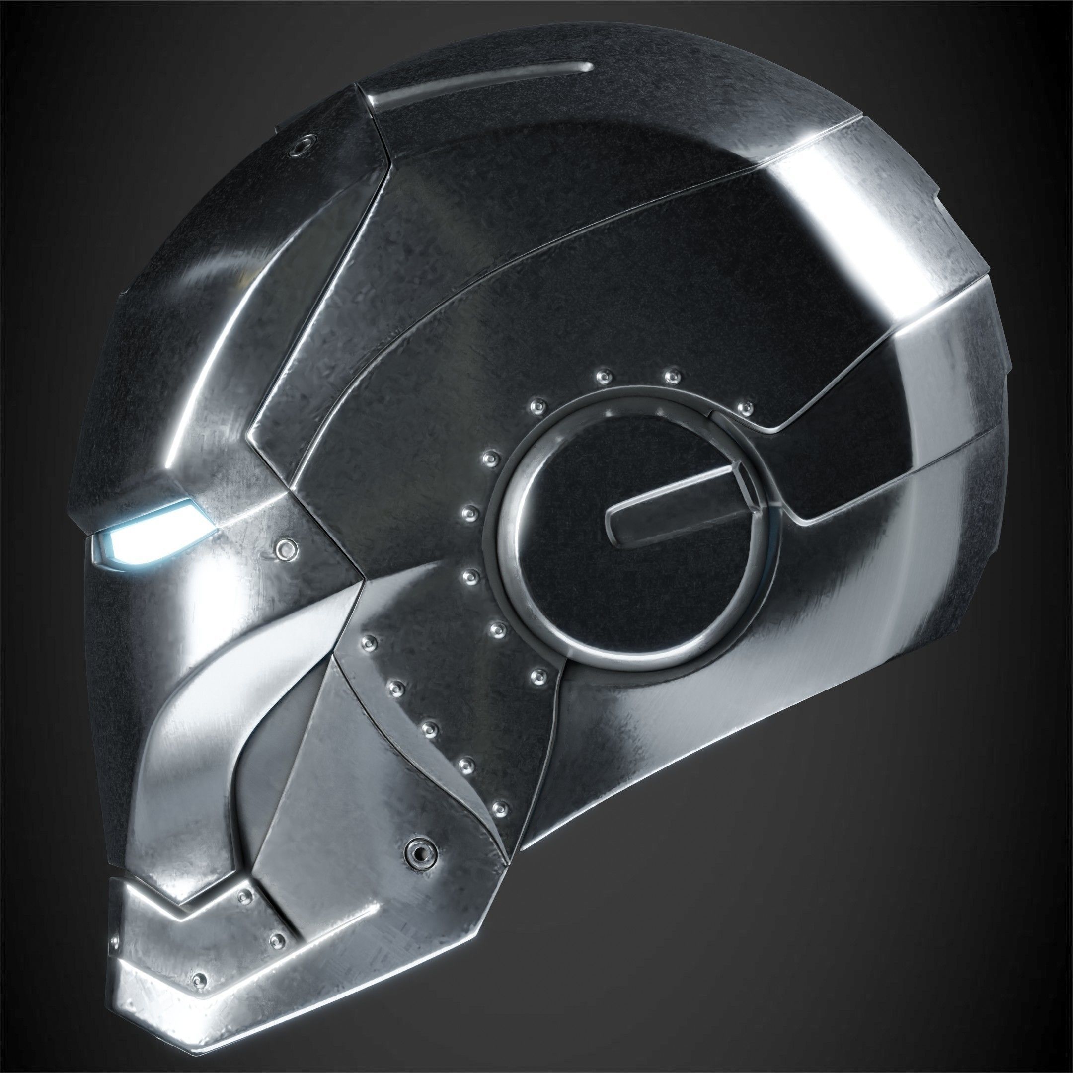 Iron Man Mark 2 Helmet for Cosplay 3D print model_4