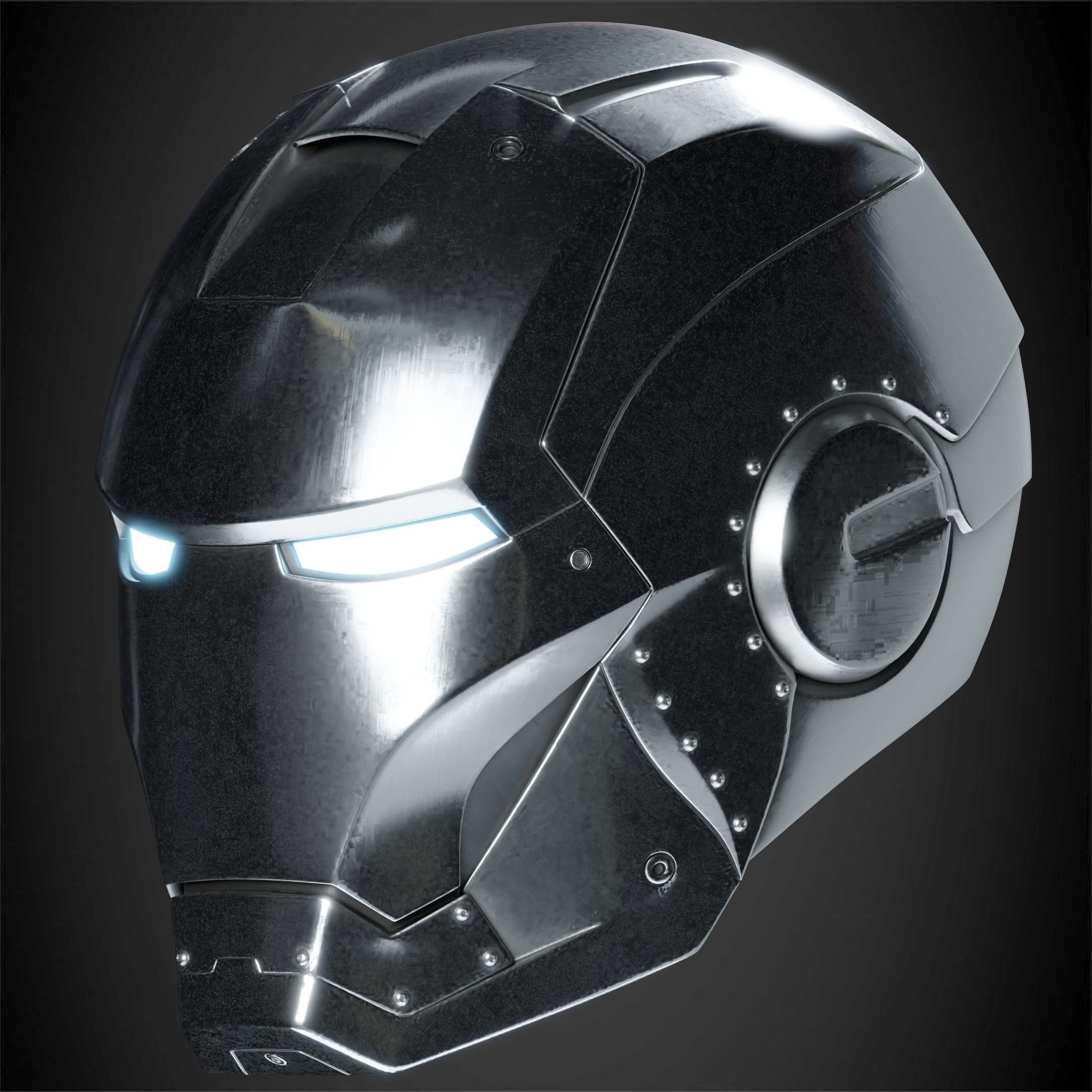 Iron Man Mark 2 Helmet for Cosplay 3D print model_3