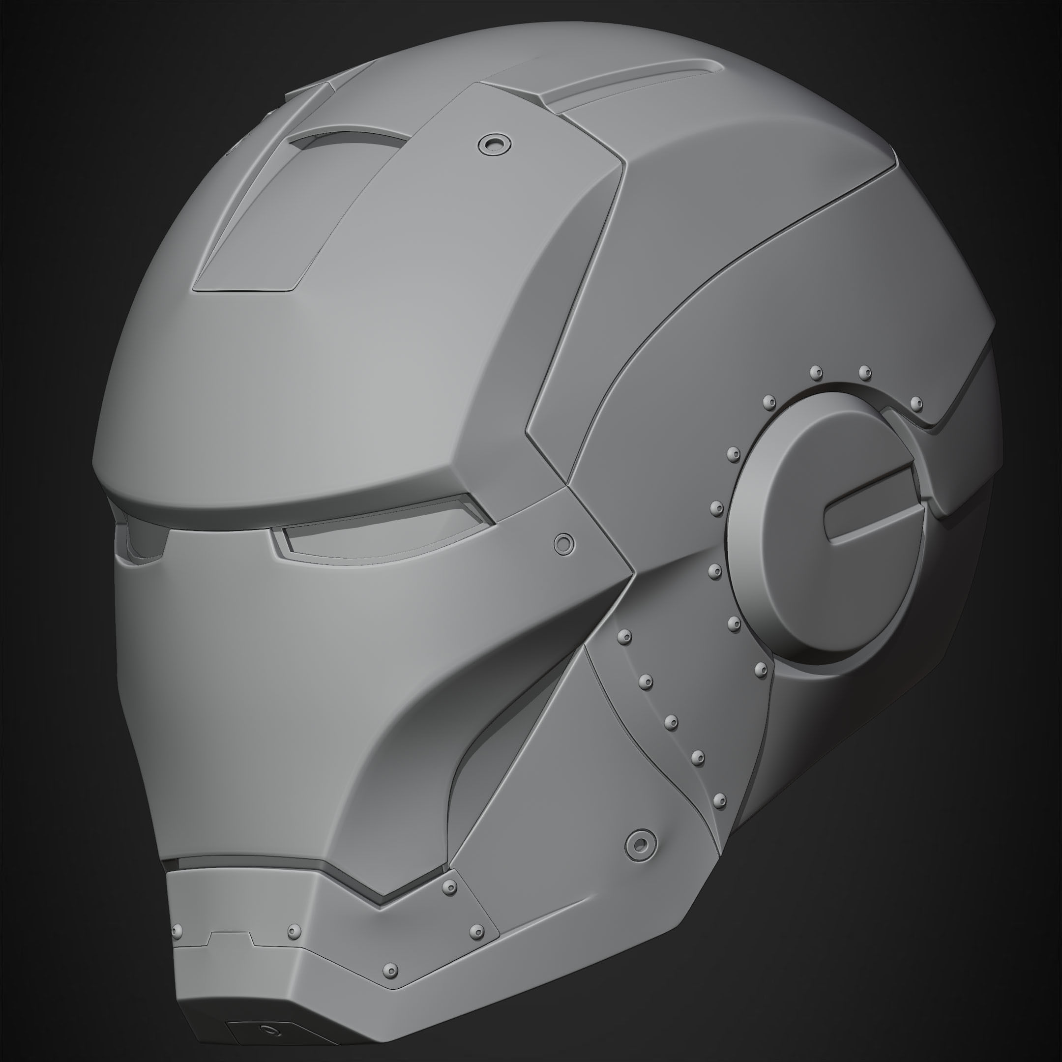 Iron Man Mark 2 Helmet for Cosplay 3D print model_15