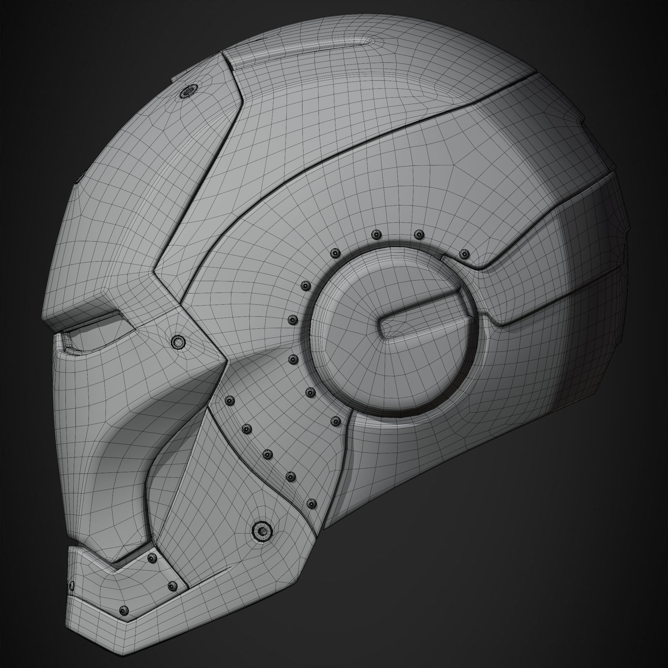 Iron Man Mark 2 Helmet for Cosplay 3D print model_18