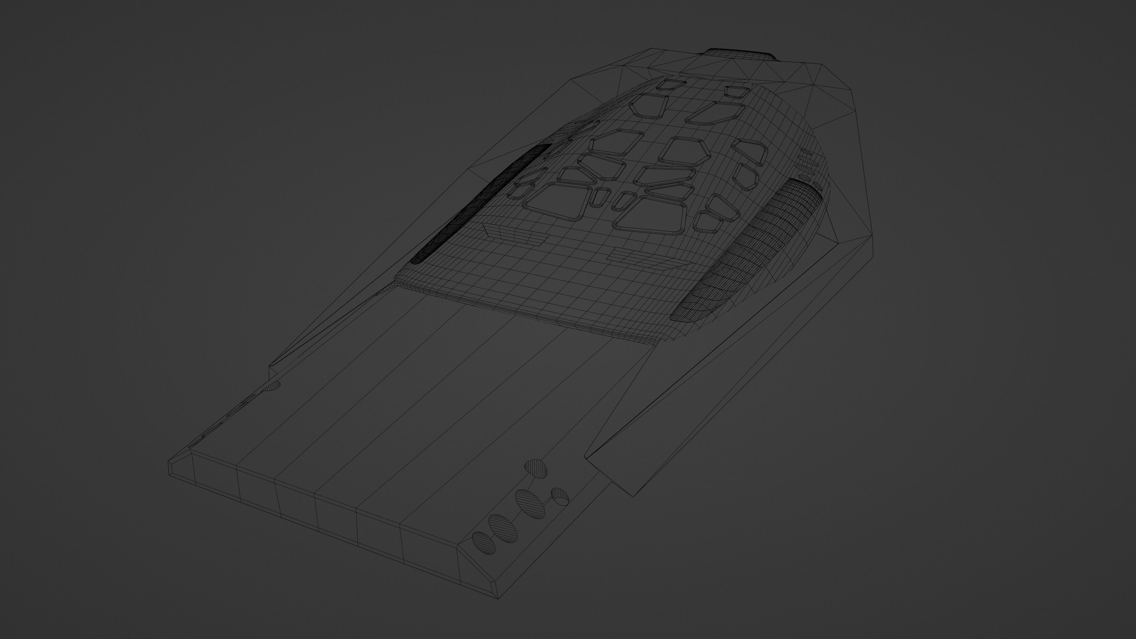 Interstellar Ranger spaceship Low-poly 3D model_6