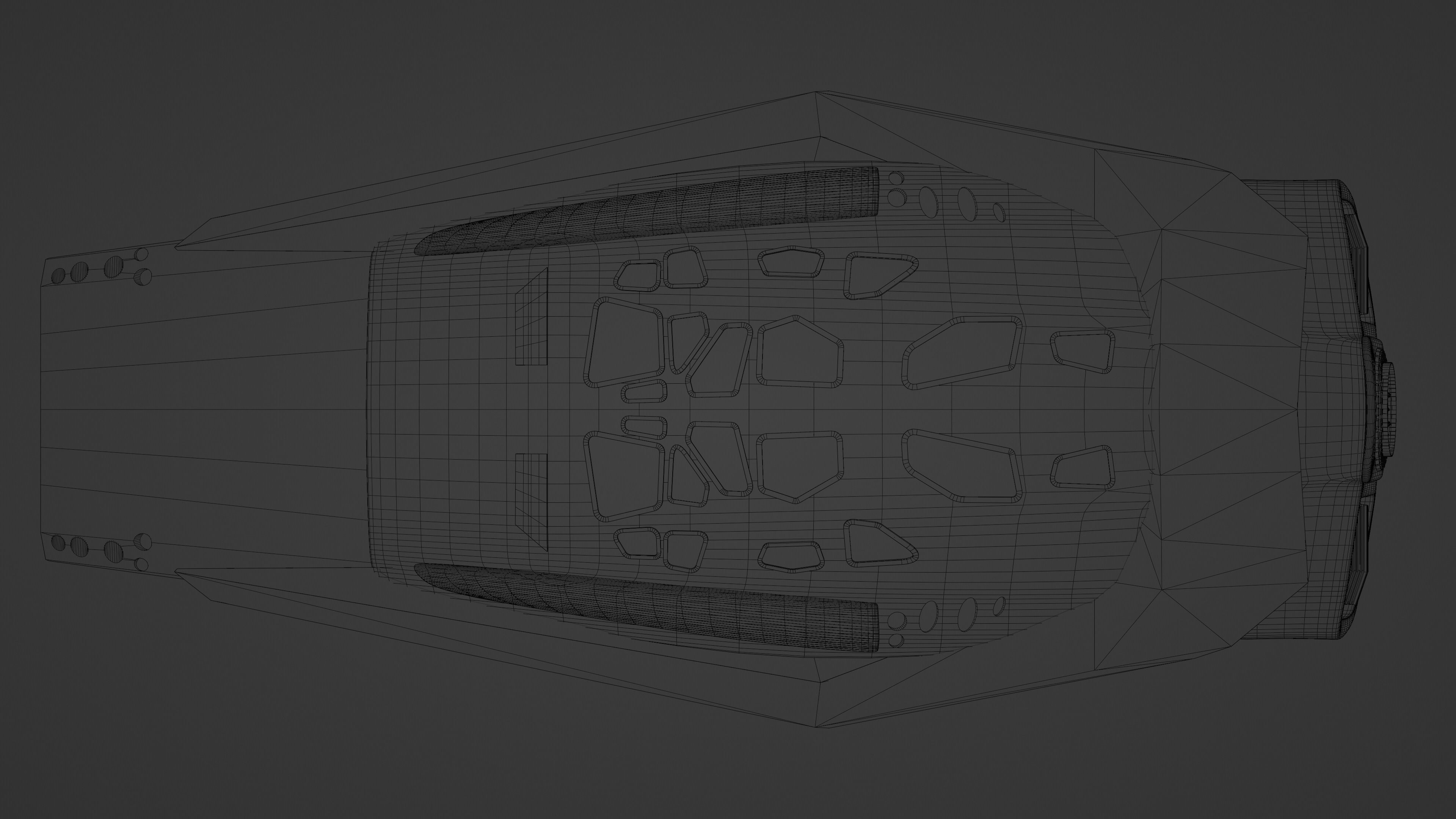 Interstellar Ranger spaceship Low-poly 3D model_9