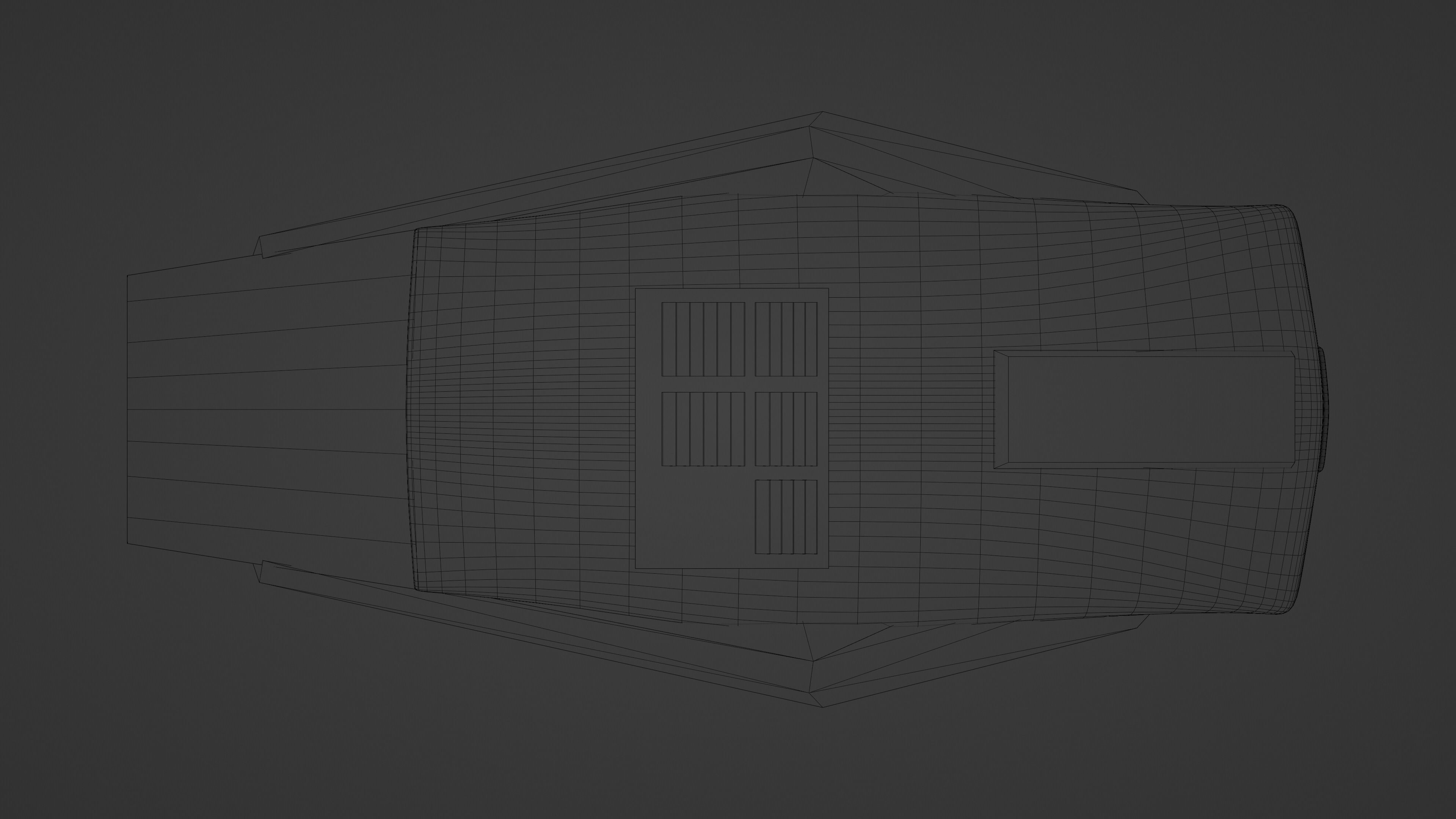 Interstellar Ranger spaceship Low-poly 3D model_10