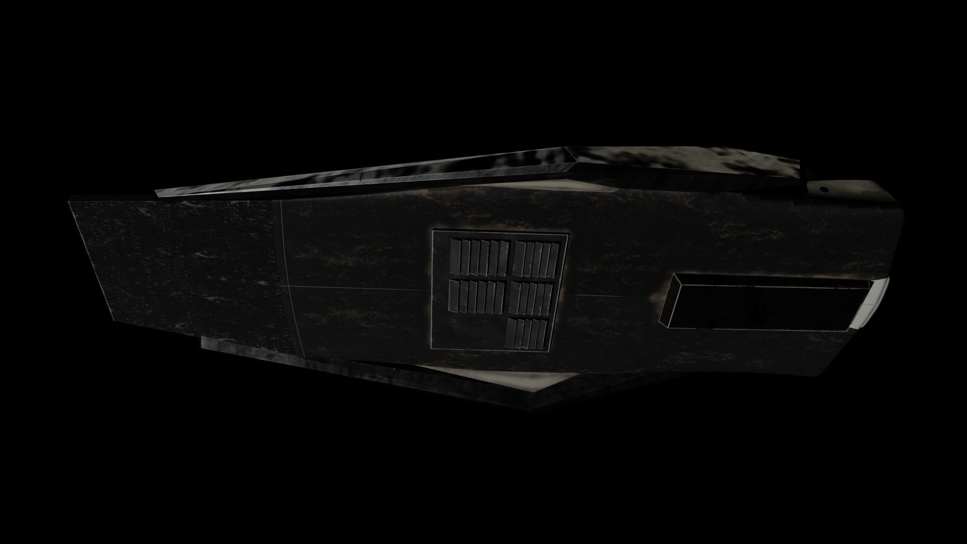 Interstellar Ranger spaceship Low-poly 3D model_3