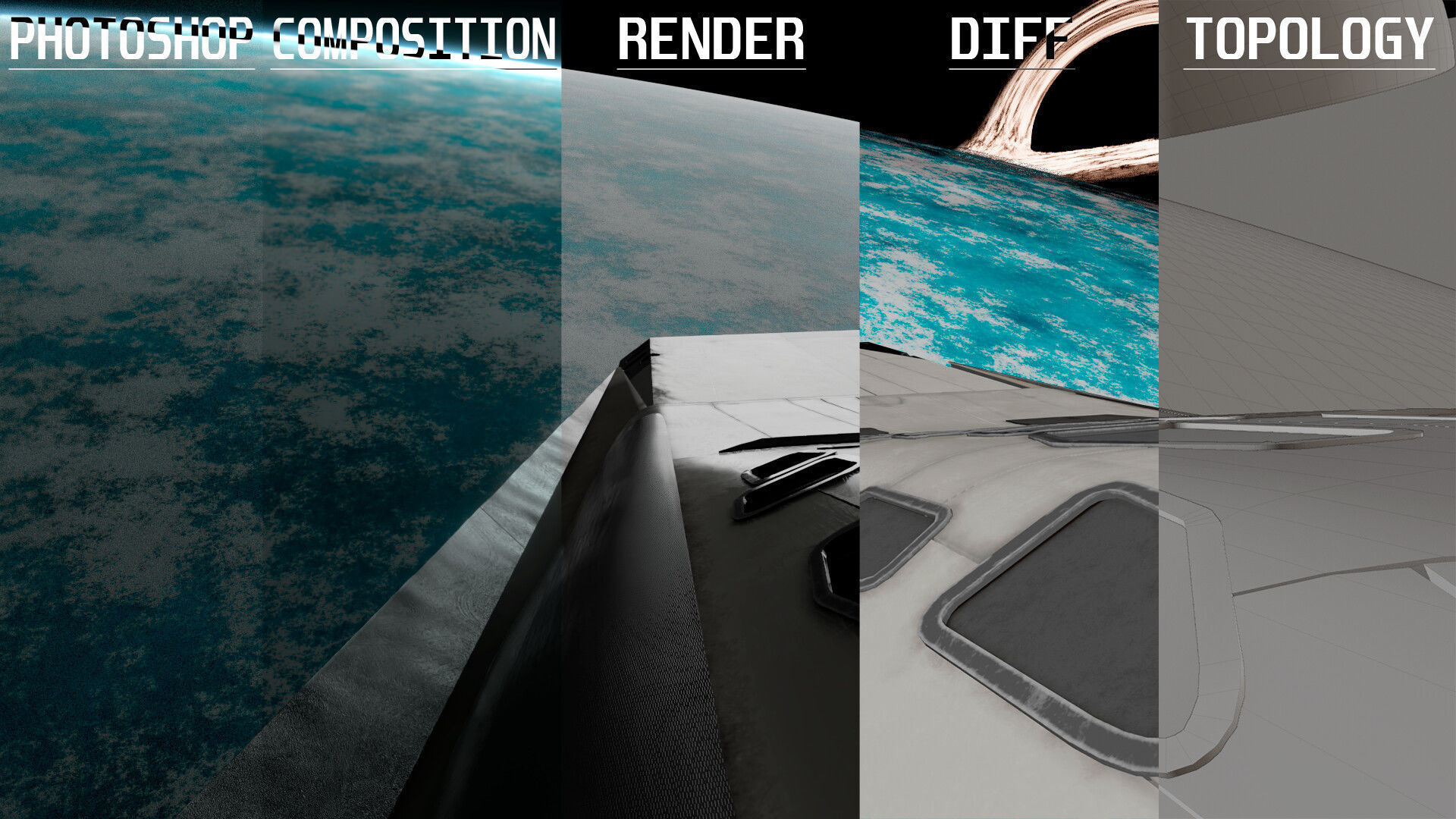 Interstellar Ranger spaceship Low-poly 3D model_16