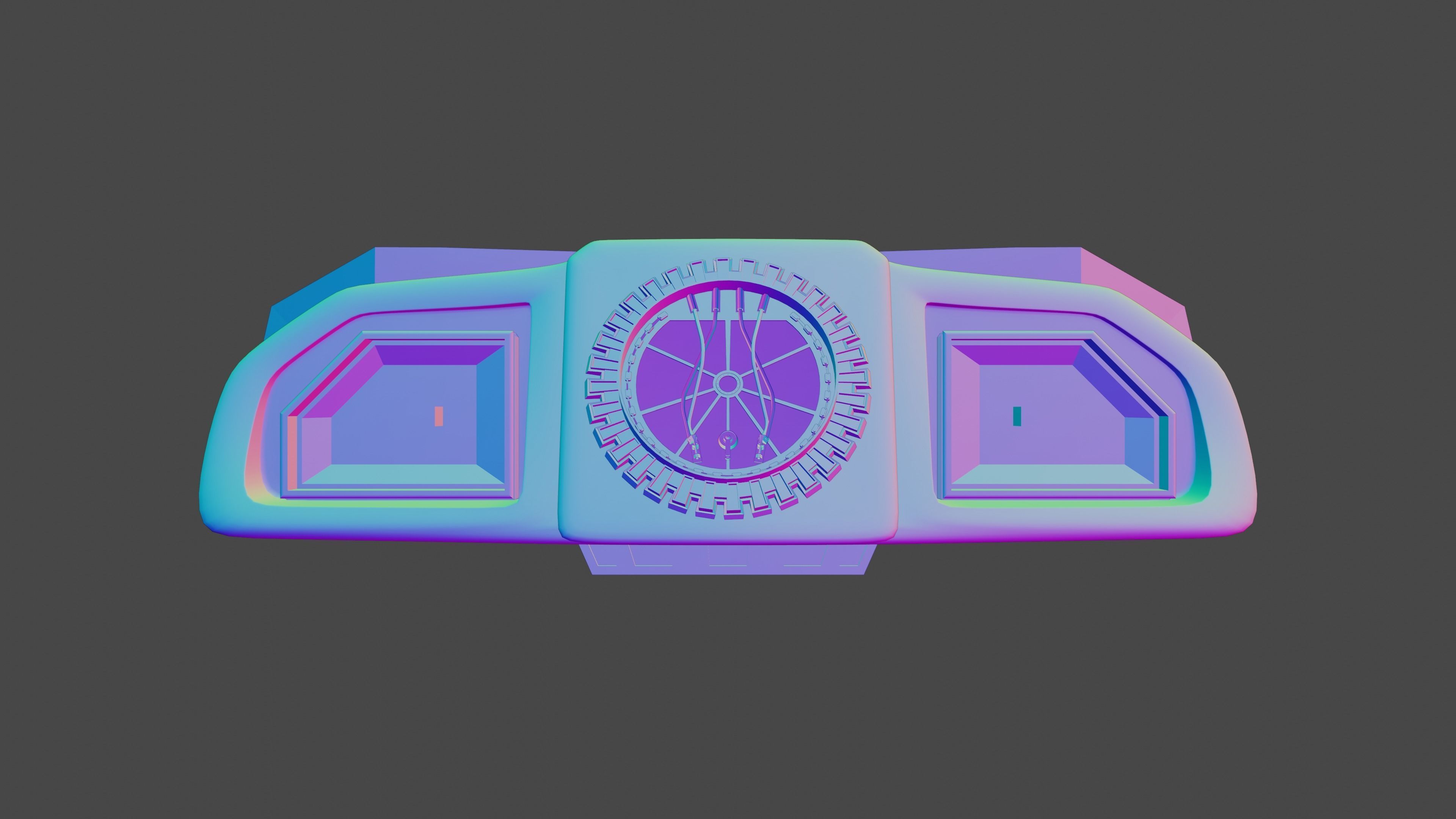 Interstellar Ranger spaceship Low-poly 3D model_14