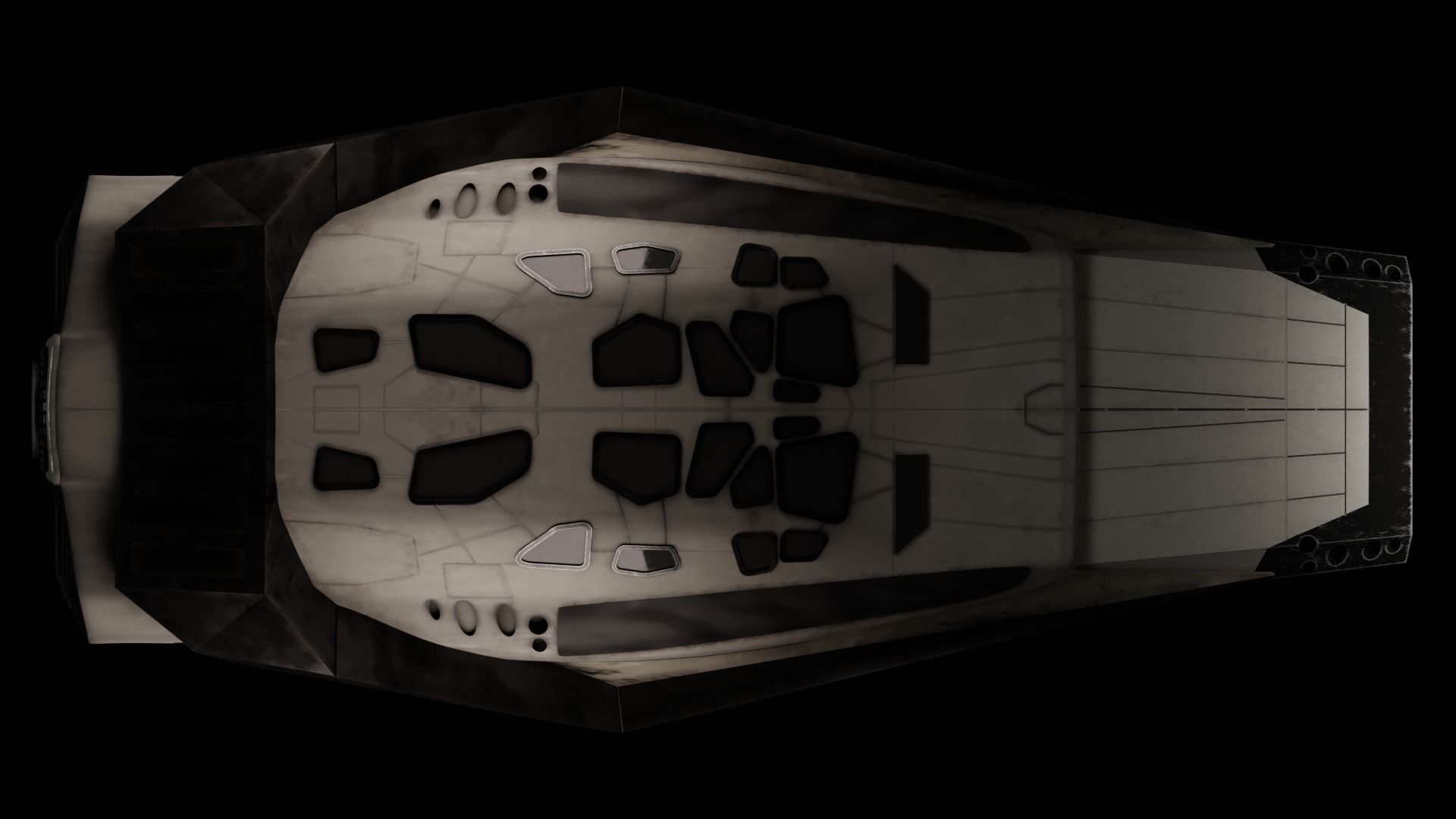 Interstellar Ranger spaceship Low-poly 3D model_5