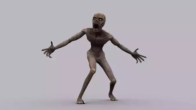 GHOUL GAME READY ANIMATED MODEL